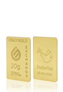 Lingot Or cadeau pour Confirmation 9 ct de20 g.  - Idée cadeau Événements de célébration - IGE Gold